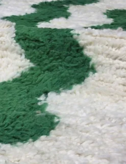 Tapis Vert Contemporain - 307 x 252 cm