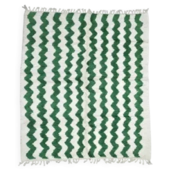 Tapis Vert Contemporain - 307 x 252 cm