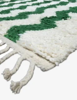 Tapis Vert Contemporain - 307 x 252 cm