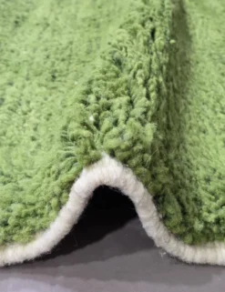 Tapis Vert Contemporain - 292 x 207 cm