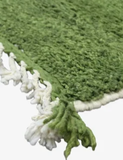 Tapis Vert Contemporain - 292 x 207 cm