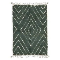 Tapis Vert Marocain - 298 x 205 cm