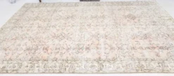 Tapis vintage anatolien floral tout en rose blush 7x10, 215x304 cm