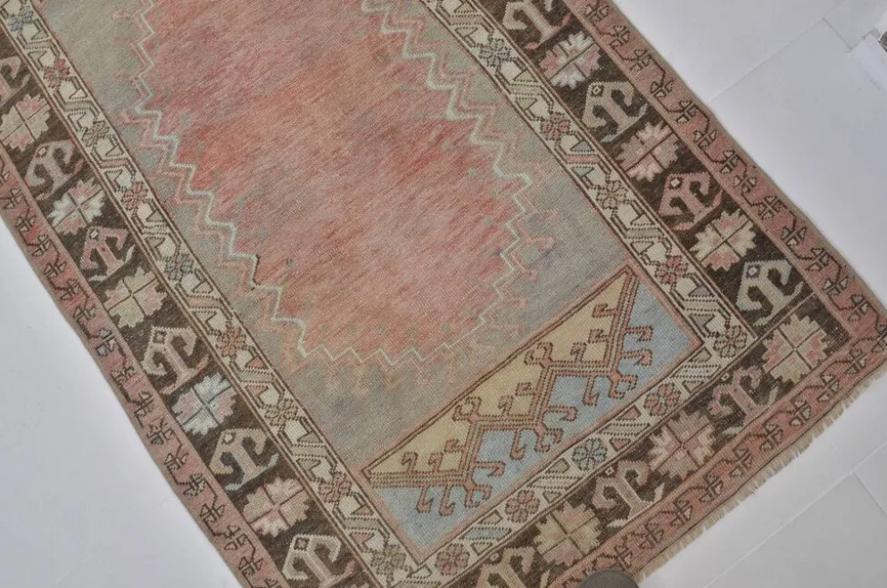 Tapis vintage antique Oushak sku 1240