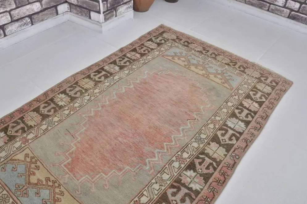 Tapis vintage antique Oushak sku 1240