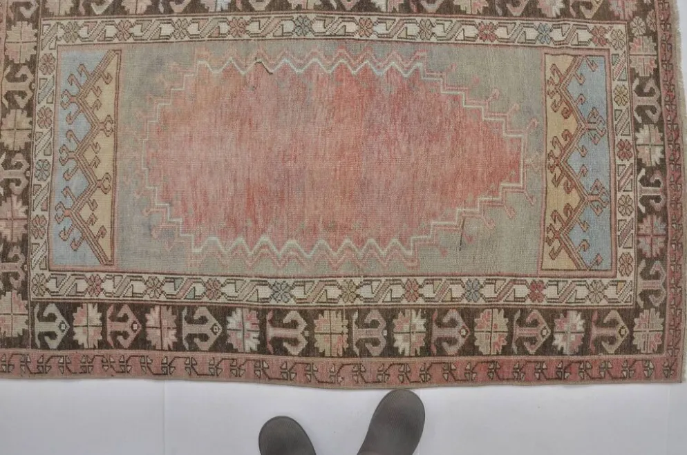 Tapis vintage antique Oushak sku 1240