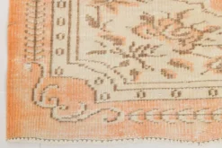 Tapis vintage doux de style géométrique fait main, 5x8, 156x241 cm