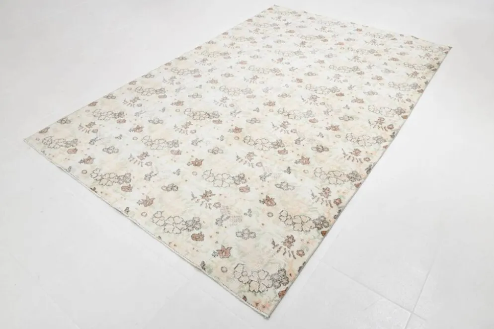 Tapis vintage en laine beige 286x186