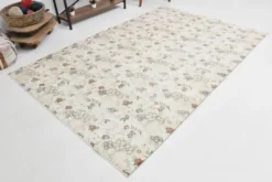 Tapis vintage en laine beige 286x186