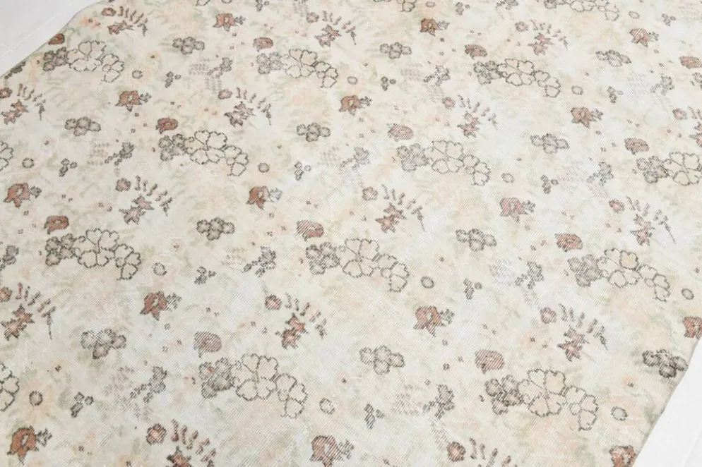 Tapis vintage en laine beige 286x186