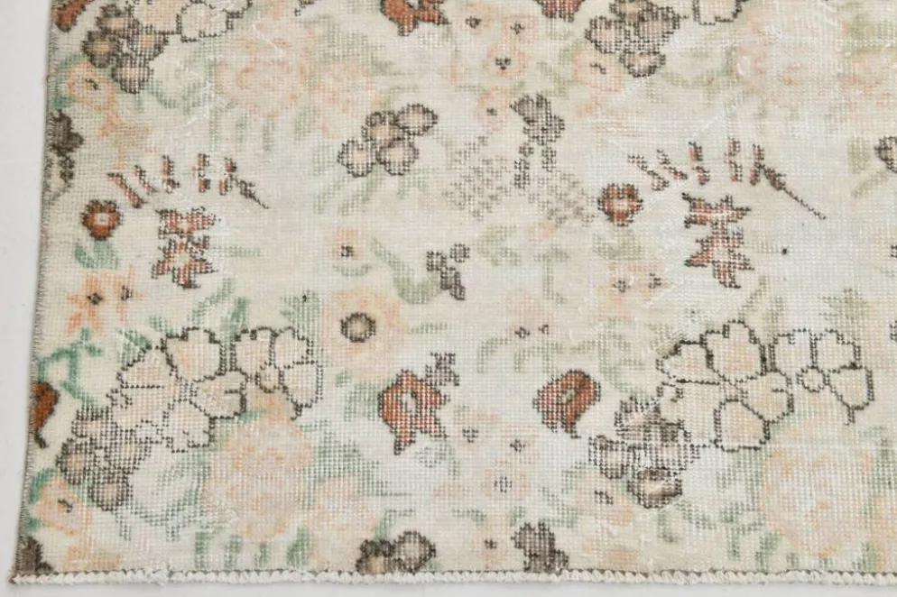Tapis vintage en laine beige 286x186