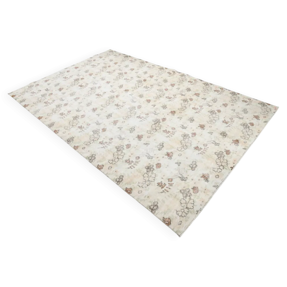 Tapis vintage en laine beige 286x186