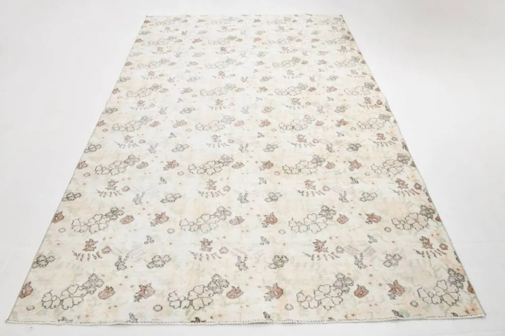 Tapis vintage en laine beige 286x186