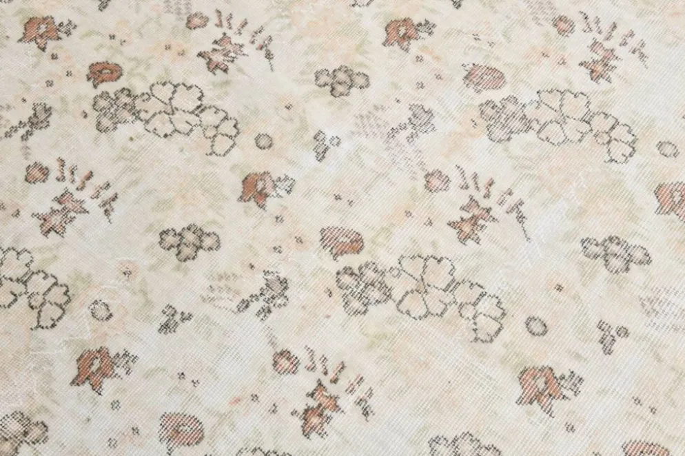 Tapis vintage en laine beige 286x186