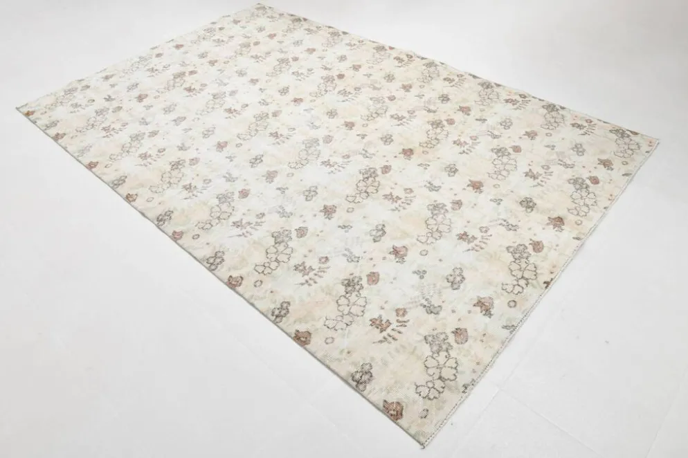 Tapis vintage en laine beige 286x186