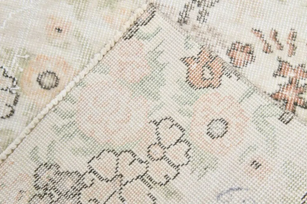 Tapis vintage en laine beige 286x186