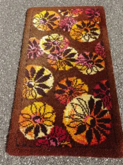 Tapis Vintage en Laine Space Age an 70