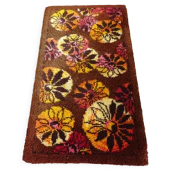 Tapis Vintage en Laine Space Age an 70