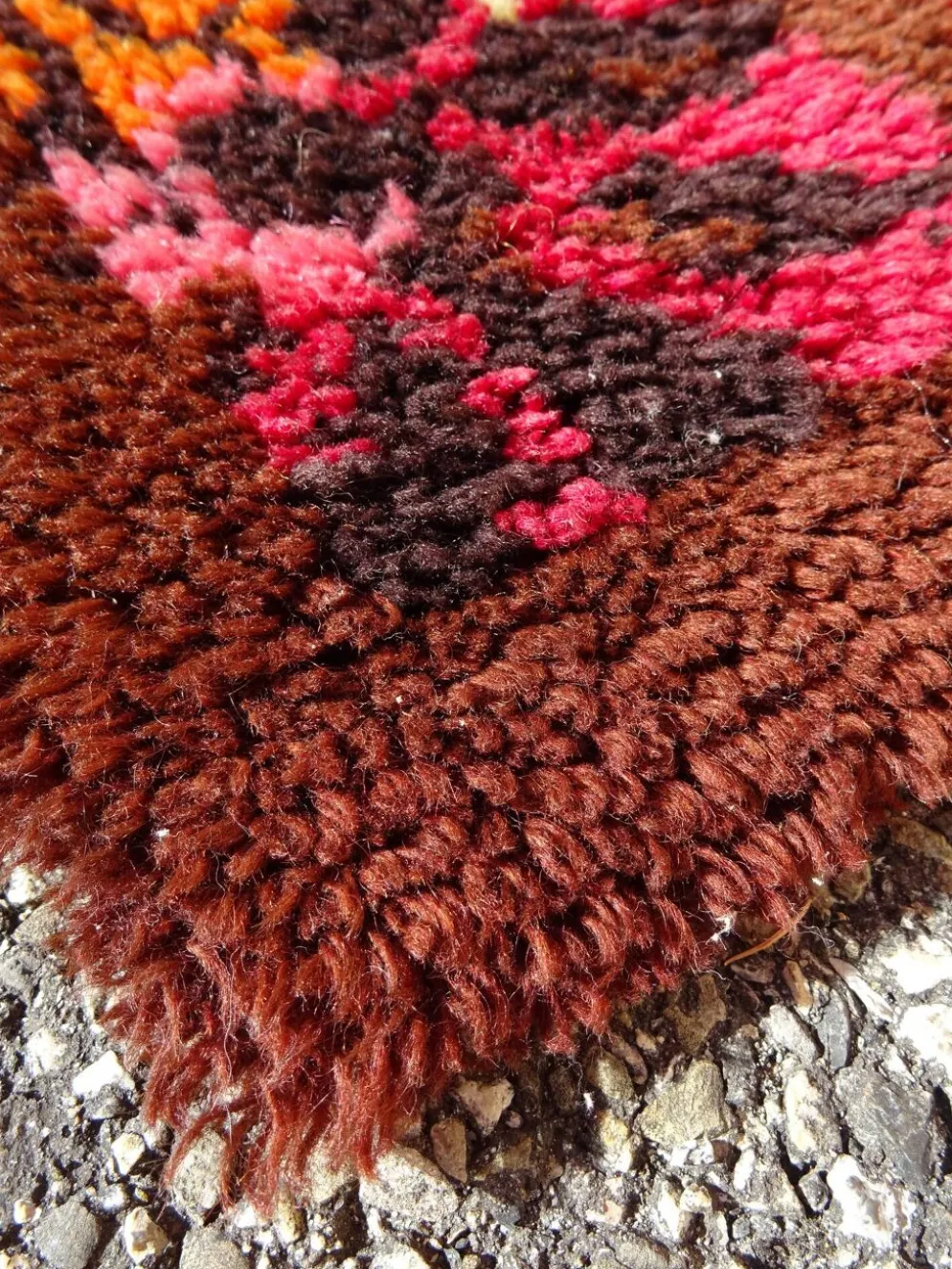 Tapis Vintage en Laine Space Age an 70