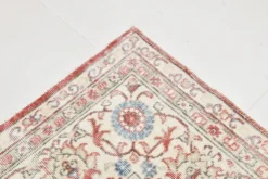 Tapis vintage floral rose blush et pêche 8x12, tapis pour salon.