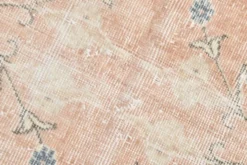 Tapis vintage floral rose blush et pêche 8x12, tapis pour salon.
