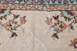 Tapis vintage médaillon, tapis vintage unique en son genre, tapis turc marron rouge