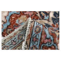 Tapis vintage médaillon, tapis vintage unique en son genre, tapis turc marron rouge