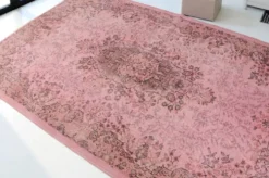 Tapis vintage Oushak rose de décoration intérieure sku 2530