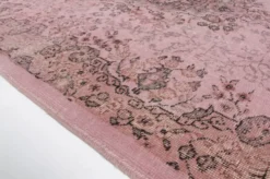 Tapis vintage Oushak rose de décoration intérieure sku 2530
