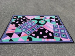 Tapis vintage style Memphis des années 1980