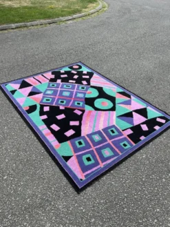 Tapis vintage style Memphis des années 1980