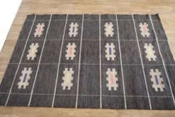 Tapis vintage suedois en laine 