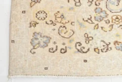 Tapis vintage turc beige doux de ferme 6x9, 170x275 cm