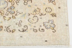 Tapis vintage turc beige doux de ferme 6x9, 170x275 cm