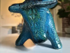 Taureau sculptural par Aldo Londi pour Bitossi Ceramiche, Italie 1960
