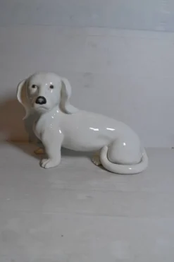 Teckel en céramique années 80s