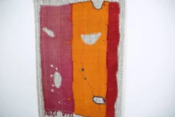 Tenture murale en textile tissé à la main, tapis mural vintage, 106x156 cm