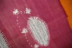Tenture murale en textile tissé à la main, tapis mural vintage, 106x156 cm