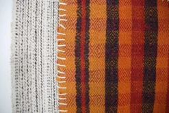 Tenture Murale Tissée Abstraite, Art Textile Fait Main, 105x112 Cm