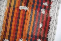 Tenture Murale Tissée Abstraite, Art Textile Fait Main, 105x112 Cm