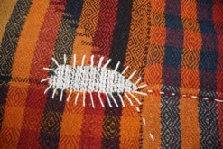 Tenture Murale Tissée Abstraite, Art Textile Fait Main, 105x112 Cm