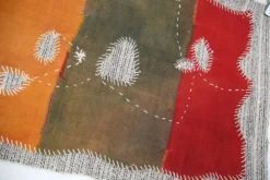 Tenture Murale Verte, Tapisserie Textile, Décor Tissé Fait Main, 72x106 Cm