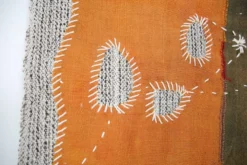 Tenture Murale Verte, Tapisserie Textile, Décor Tissé Fait Main, 72x106 Cm