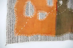 Tenture Murale Verte, Tapisserie Textile, Décor Tissé Fait Main, 72x106 Cm