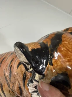 Tigre en céramique italienne, années 1970