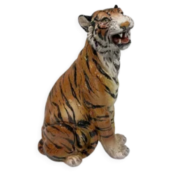 Tigre en céramique italienne, années 1970