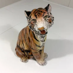 Tigre en céramique italienne, années 1970
