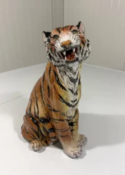 Tigre en céramique italienne, années 1970