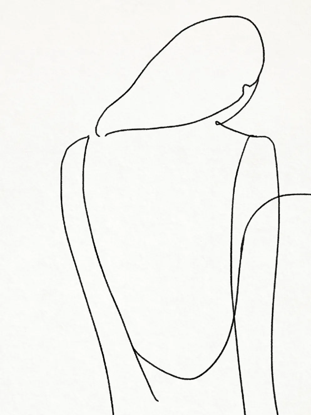Tirage d’art giclée de figure féminine, 50x70cm
