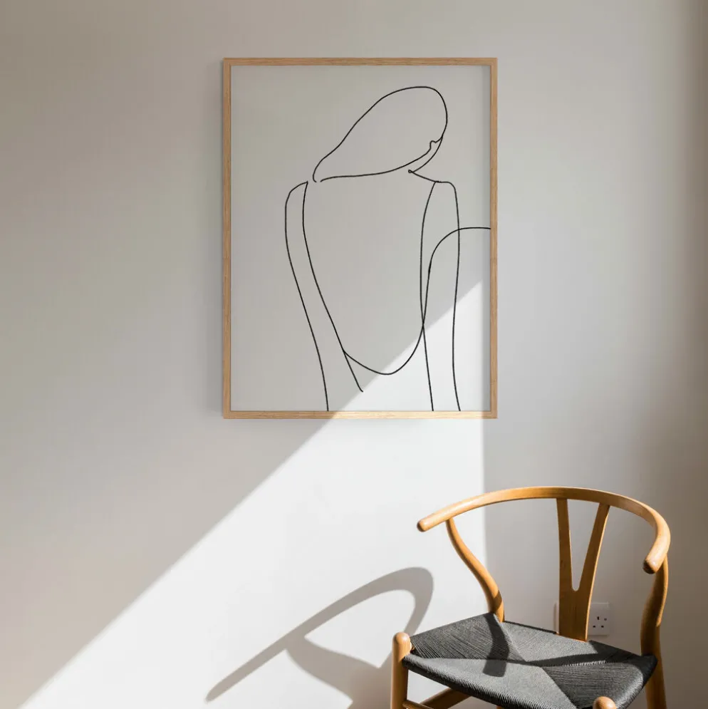 Tirage d’art giclée de figure féminine, 50x70cm
